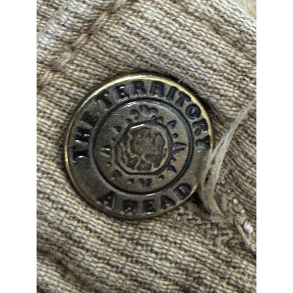 The Territory Ahead Jeans Men's 42x32 Brown Corduroy Pants Straight Leg Casual - Picture 3 of 11